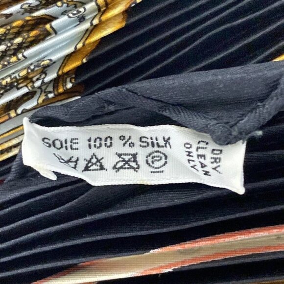 HERMES Caleprice - Black Light Brown Multi Scarf 200-071625 - Picture 4 of 5